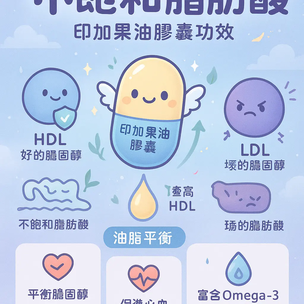 印加果油膠囊功效 - 不飽和脂肪酸