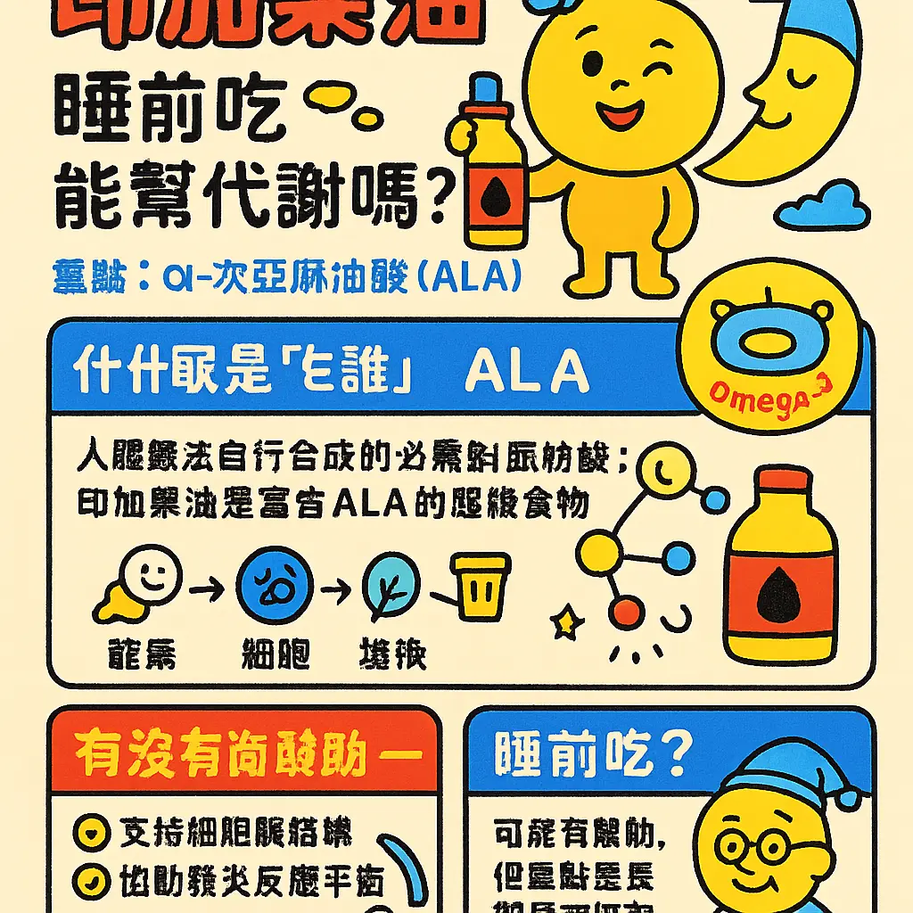 印加果油睡前吃 - 次亞麻油酸