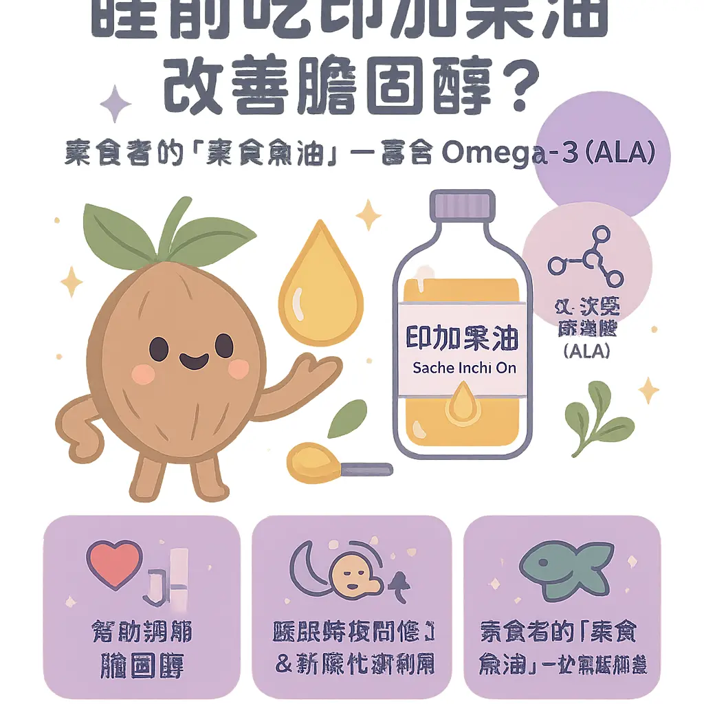 印加果油睡前吃 - 魚油