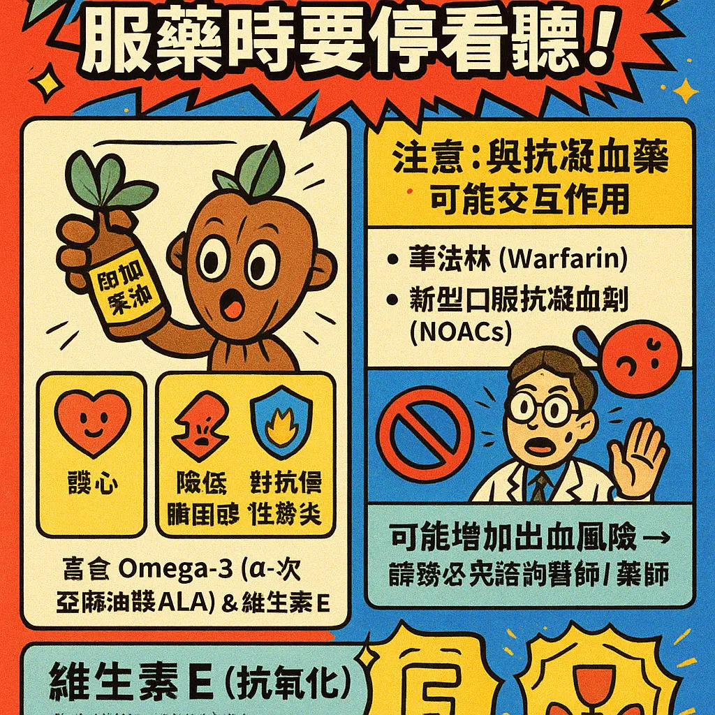 印加果油禁忌 - 維生素E